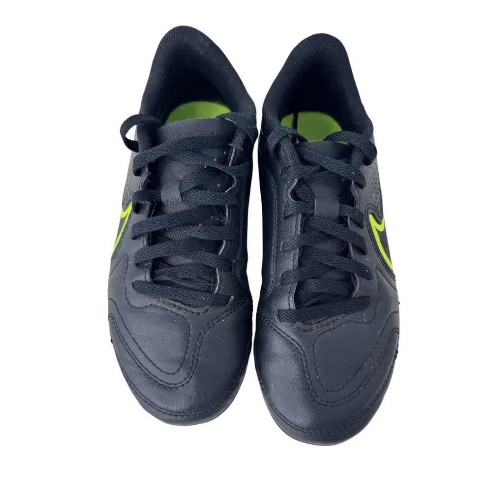 Nike Juniors Tiempo Legend 9 Club Soccer Cleat Youth 1Y Black Lace Up DA1331-070